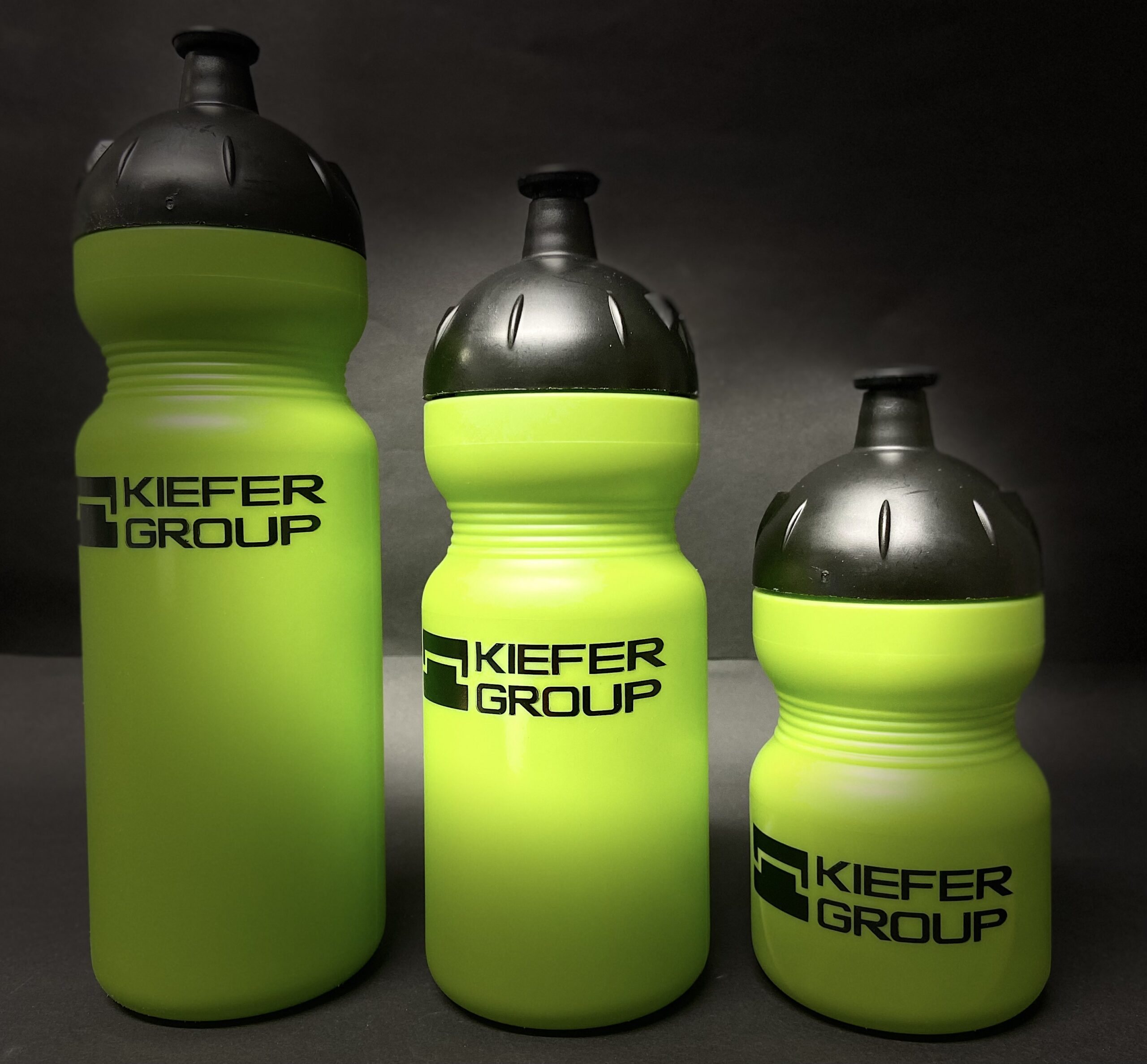 Water bottles with a jaw print