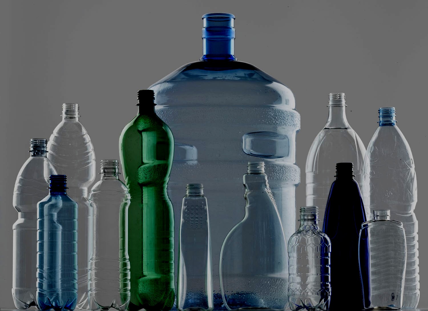 various plastic bottles